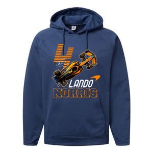 Cool Lando Norris F1 Racing Signature Performance Fleece Hoodie