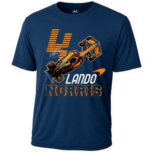 Cool Lando Norris F1 Racing Signature Cooling Performance Crew T-Shirt