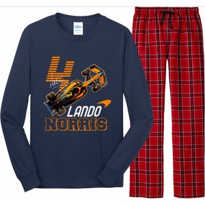 Cool Lando Norris F1 Racing Signature Long Sleeve Pajama Set