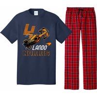 Cool Lando Norris F1 Racing Signature Pajama Set