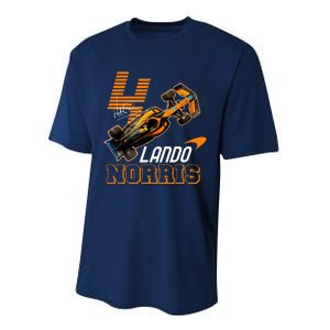 Cool Lando Norris F1 Racing Signature Performance Sprint T-Shirt