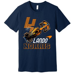 Cool Lando Norris F1 Racing Signature Premium T-Shirt