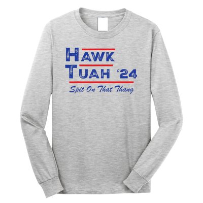 Cuthardy Last Name Family Reunion Vacationhawk Tuah 24 Spit On That Thang Parody Long Sleeve Shirt