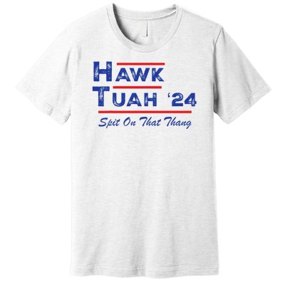 Cuthardy Last Name Family Reunion Vacationhawk Tuah 24 Spit On That Thang Parody Premium T-Shirt