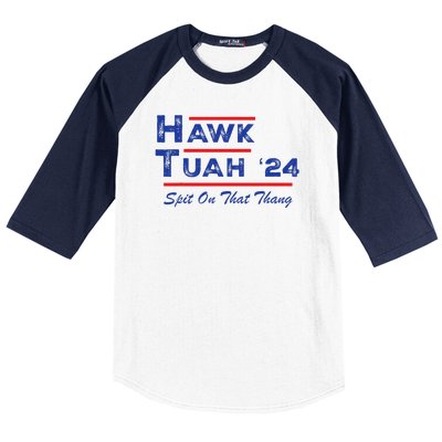 Cuthardy Last Name Family Reunion Vacationhawk Tuah 24 Spit On That Thang Parody Baseball Sleeve Shirt