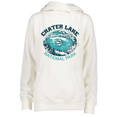 Crater Lake National Park Souvenir Mountain Hike Traveling Womens Funnel Neck Pullover Hood