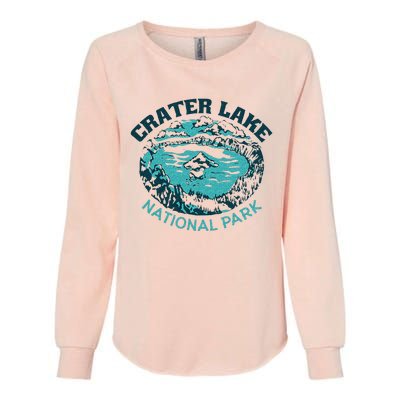 Crater Lake National Park Souvenir Mountain Hike Traveling Womens California Wash Sweatshirt