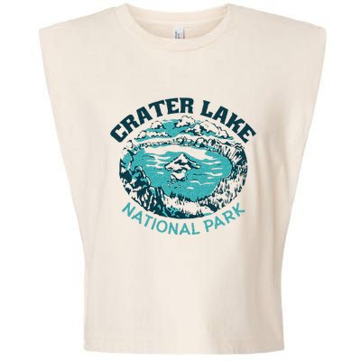 Crater Lake National Park Souvenir Mountain Hike Traveling Garment-Dyed Women's Muscle Tee