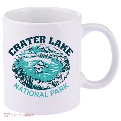 Crater Lake National Park Souvenir Mountain Hike Traveling 11oz C Handle Ceramic Mug