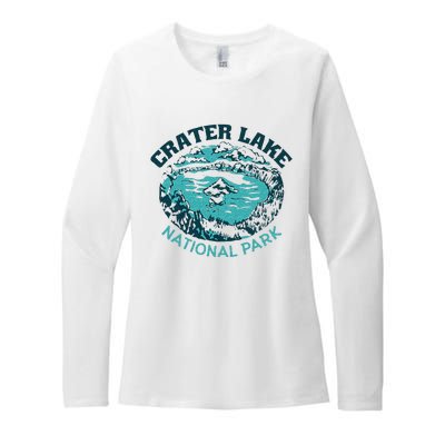 Crater Lake National Park Souvenir Mountain Hike Traveling Womens CVC Long Sleeve Shirt