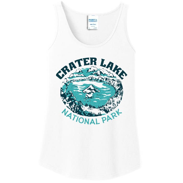 Crater Lake National Park Souvenir Mountain Hike Traveling Ladies Essential Tank