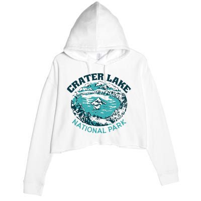 Crater Lake National Park Souvenir Mountain Hike Traveling Crop Fleece Hoodie