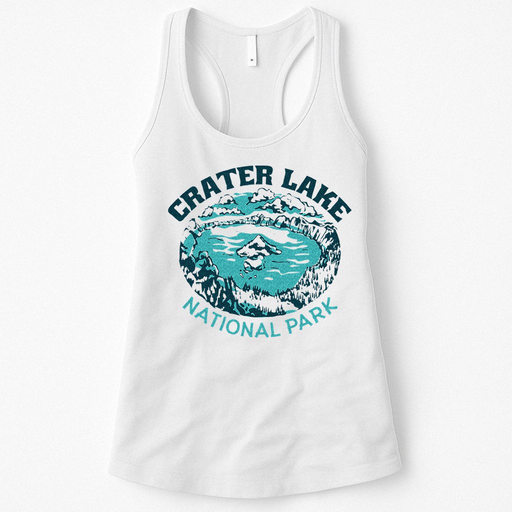 Crater Lake National Park Souvenir Mountain Hike Traveling Womens Tank Top
