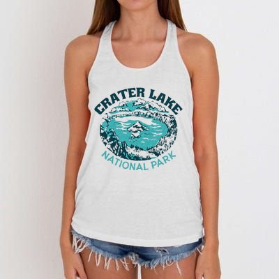 Crater Lake National Park Souvenir Mountain Hike Traveling Women's Knotted Racerback Tank