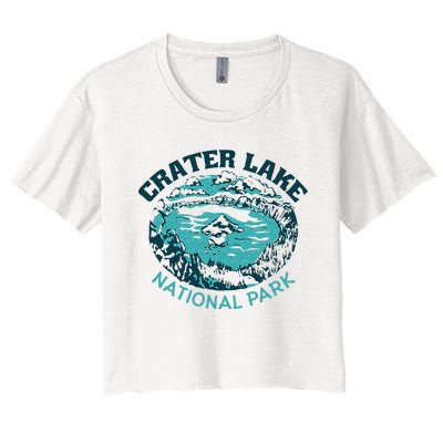 Crater Lake National Park Souvenir Mountain Hike Traveling Women's Crop Top Tee