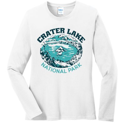 Crater Lake National Park Souvenir Mountain Hike Traveling Ladies Long Sleeve Shirt