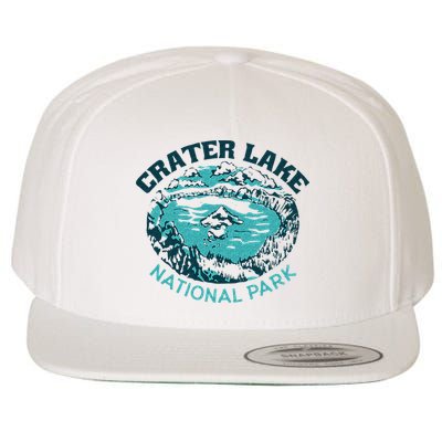 Crater Lake National Park Souvenir Mountain Hike Traveling Wool Snapback Cap