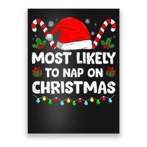 Christmas Likely Nap On Christmas Family Xmas Pajamas Pj Poster