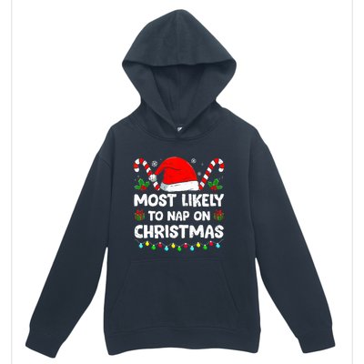 Christmas Likely Nap On Christmas Family Xmas Pajamas Pj Urban Pullover Hoodie