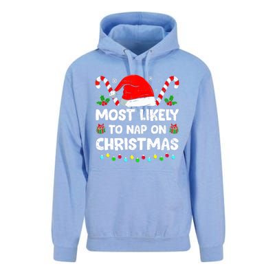 Christmas Likely Nap On Christmas Family Xmas Pajamas Pj Unisex Surf Hoodie