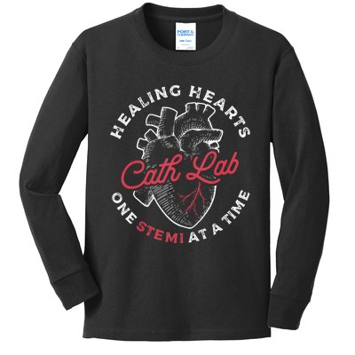 Cath Lab Nursing Catheter Laboratory Nurse Kids Long Sleeve Shirt