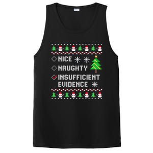 Christmas List Nice Naughty Insufficient Evidence Funny Cute Gift PosiCharge Competitor Tank