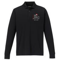 Christmas List Nice Naughty An Attempt Was Made Performance Long Sleeve Polo