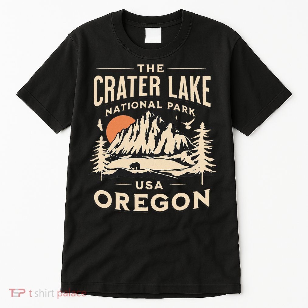 Crater Lake National Park Oregon Hike Outdoors Vintage Tall T-Shirt