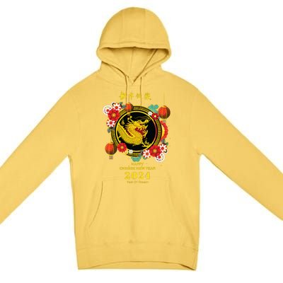 Chinese Lunar New Year 2024 Year Of The Dragon Zodiac Sign Premium Pullover Hoodie