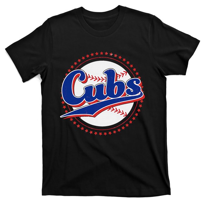 Cubs Last Name Personalized Vintage Retro T-Shirt