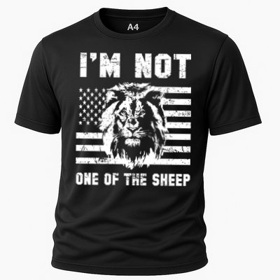 Conservative Lion Not A Sheep Gift Pro American Performance Shirt