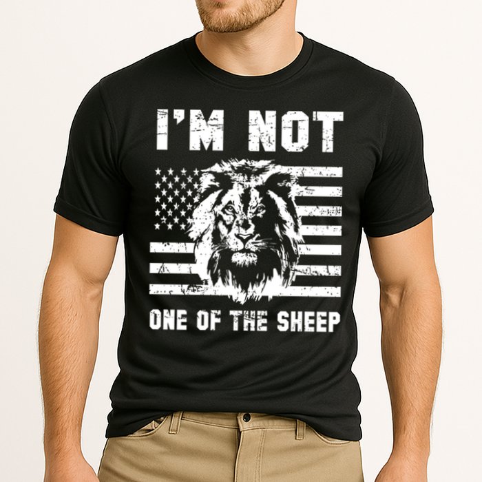 Conservative Lion Not A Sheep Gift Pro American Cooling Performance Crew T-Shirt