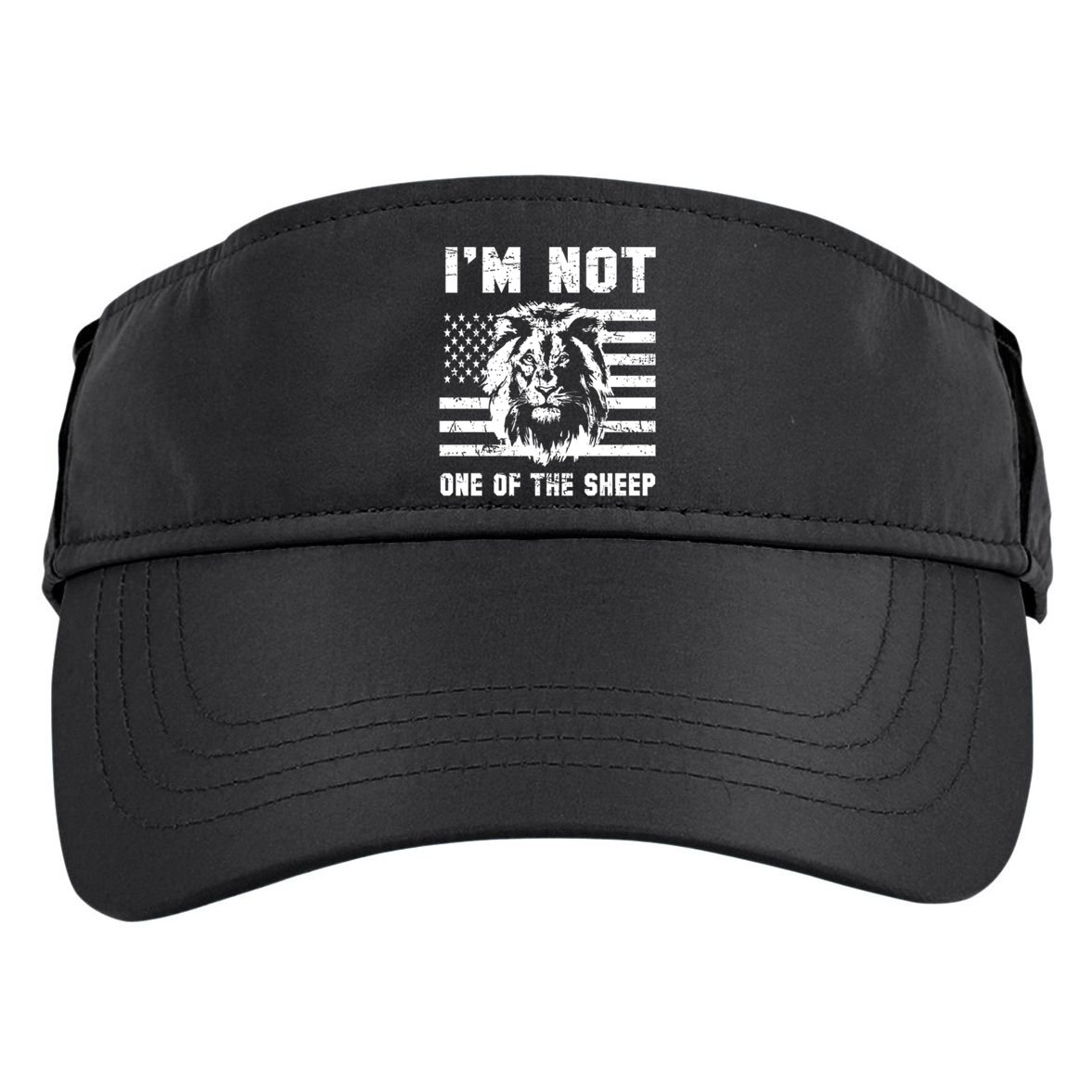 Conservative Lion Not A Sheep Gift Pro American Adult Drive Performance Visor