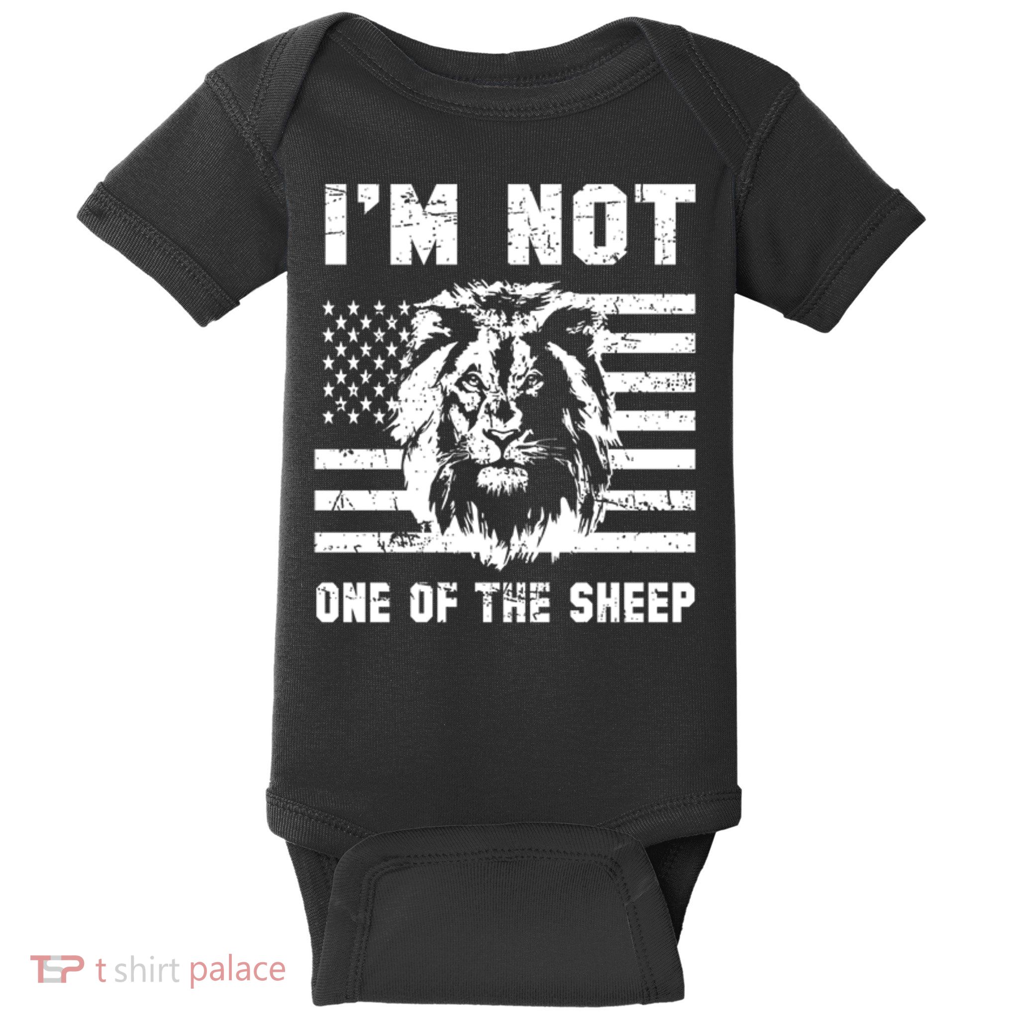 Conservative Lion Not A Sheep Gift Pro American Baby Bodysuit