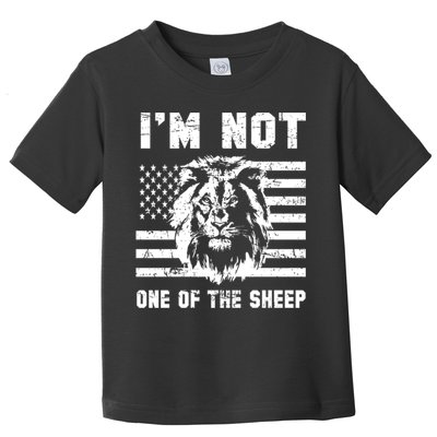 Conservative Lion Not A Sheep Gift Pro American Toddler T-Shirt