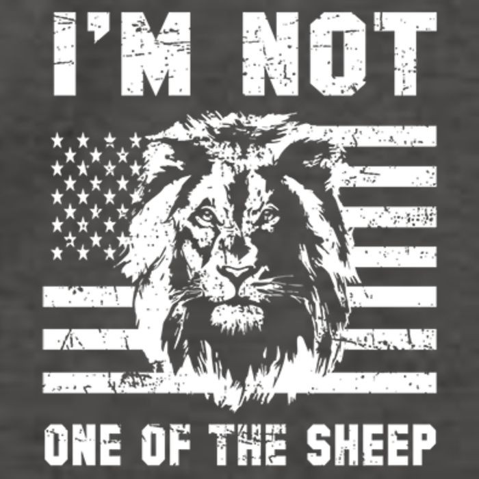 Conservative Lion Not A Sheep Gift Pro American Vector Backpack