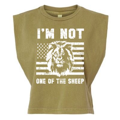 Conservative Lion Not A Sheep Gift Pro American Garment-Dyed Women's Muscle Tee