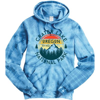 Crater Lake National Park Oregon Hiking Nature Outdoors Tie Dye Hoodie