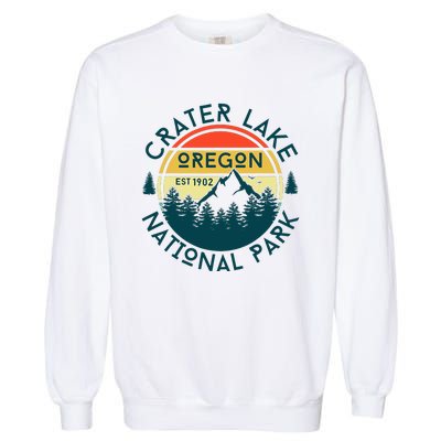 Crater Lake National Park Oregon Hiking Nature Outdoors Garment-Dyed Sweatshirt