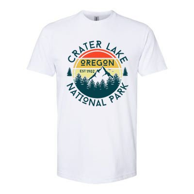 Crater Lake National Park Oregon Hiking Nature Outdoors Softstyle CVC T-Shirt