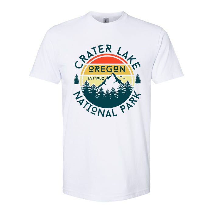 Crater Lake National Park Oregon Hiking Nature Outdoors Softstyle CVC T-Shirt