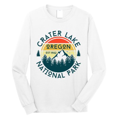 Crater Lake National Park Oregon Hiking Nature Outdoors Long Sleeve Shirt