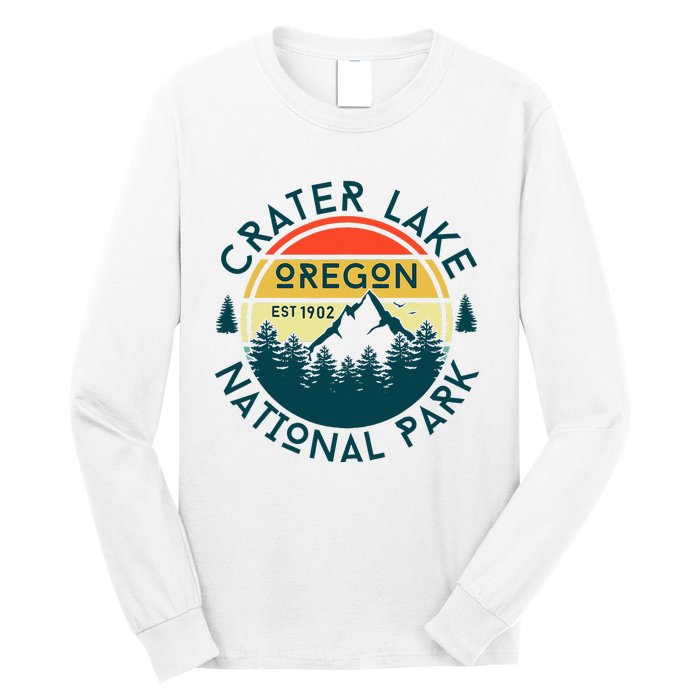 Crater Lake National Park Oregon Hiking Nature Outdoors Long Sleeve Shirt