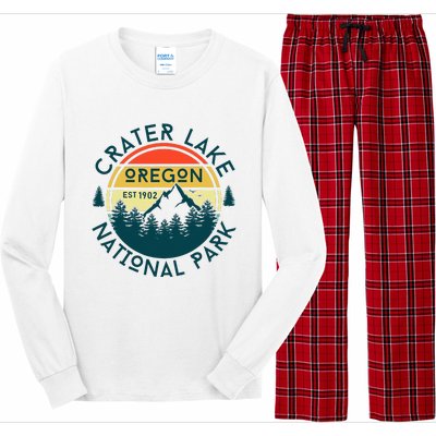 Crater Lake National Park Oregon Hiking Nature Outdoors Long Sleeve Pajama Set