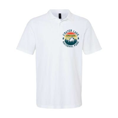 Crater Lake National Park Oregon Hiking Nature Outdoors Softstyle Adult Sport Polo