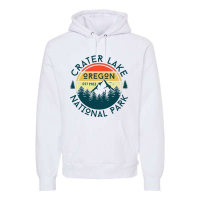 Crater Lake National Park Oregon Hiking Nature Outdoors Premium Hoodie