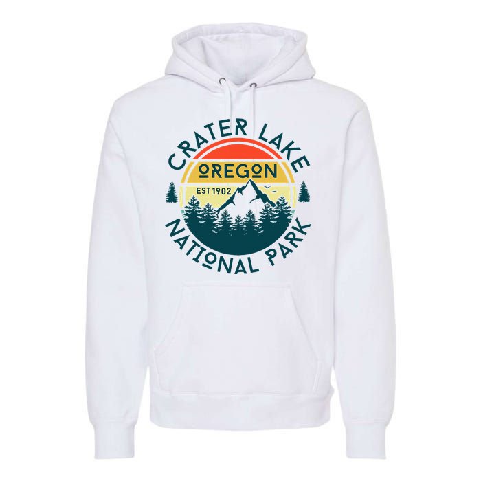 Crater Lake National Park Oregon Hiking Nature Outdoors Premium Hoodie