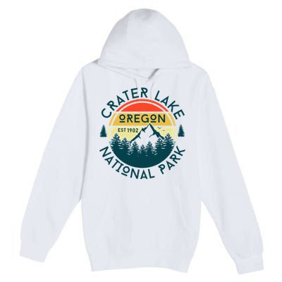 Crater Lake National Park Oregon Hiking Nature Outdoors Premium Pullover Hoodie