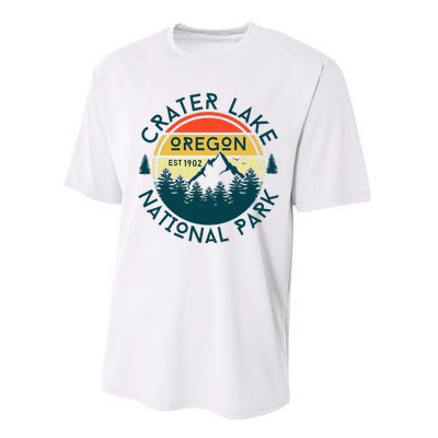 Crater Lake National Park Oregon Hiking Nature Outdoors Performance Sprint T-Shirt