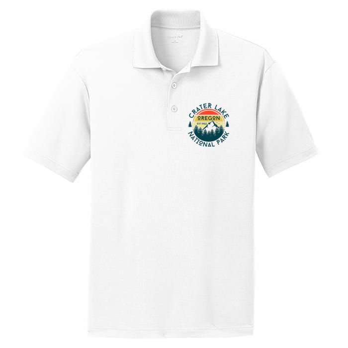 Crater Lake National Park Oregon Hiking Nature Outdoors PosiCharge RacerMesh Polo